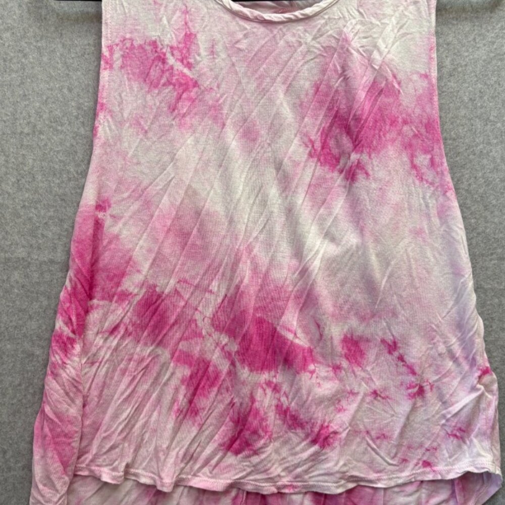 Soprano Pink Tie Dye Open Back Tank Women’s Size XS